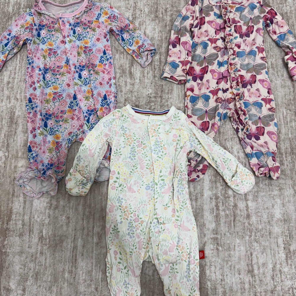 Magnetic Me Floral and Butterfly Kids Footies